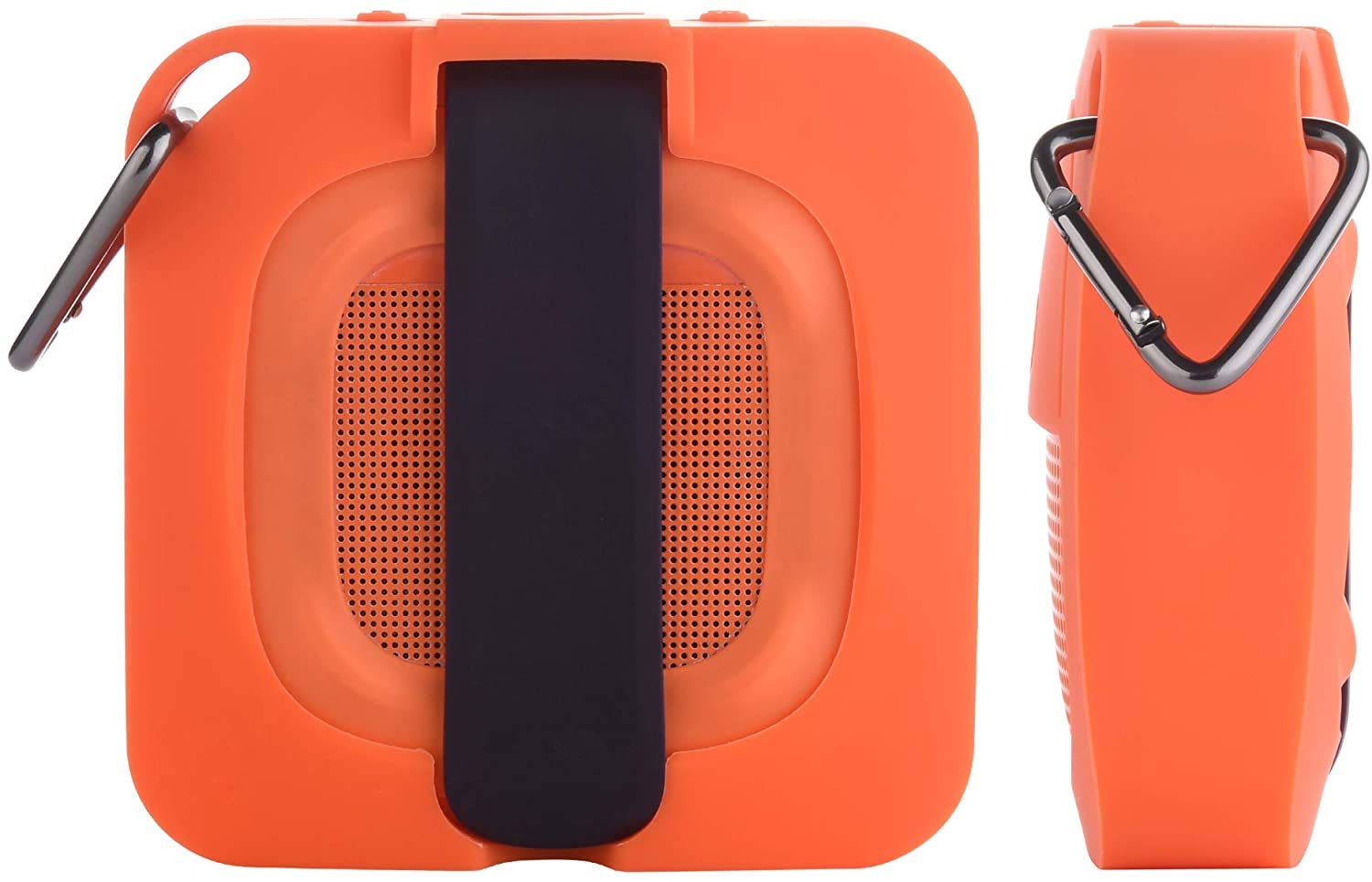 TXEsign TXEsign Silicone Case for Bose SoundLink Micro - Soft Protective Cover with Metal Hook (Orange) - View 8 of 9