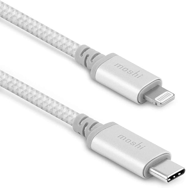 Integra USB-C to Lightning Charge Sync Cable 1.2M Jet Silver Fast Charging Data Transfer