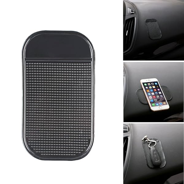 Bysameyee Bysameyee 5-Pack Non Slip Car Dashboard Mat Extra Thick Anti-Slide Pad for Radar Detector Cell Phone Keys GPS and More - View 5 of 8