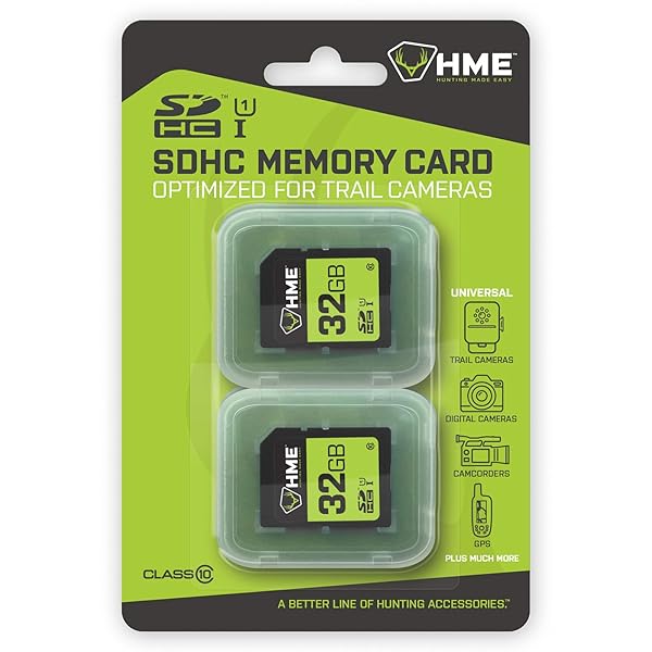 HME HME SD Cards 32GB 2 Pack Compact Durable Reliable High Speed Memory Cards for SDHC Slot Devices - View 2 of 2