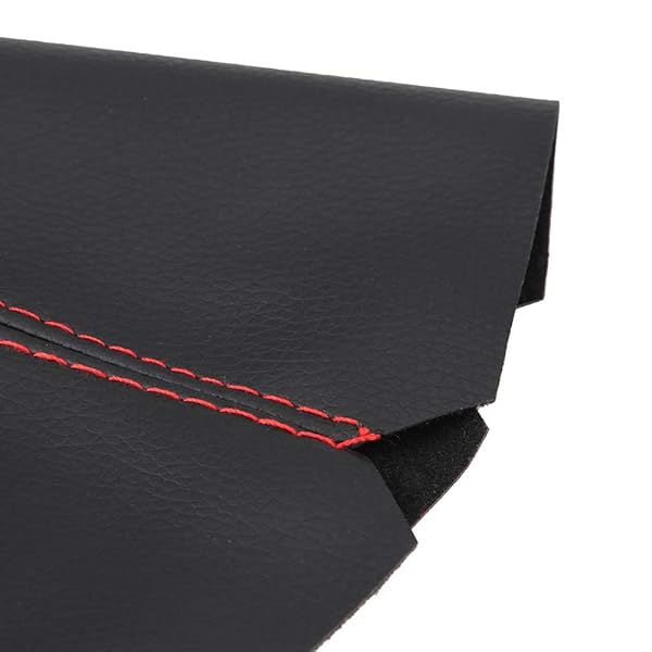 Dweekiy Universal Bright Black PU Leather Gear Shift Boot Cover - Dweekiy Gear Gaiter for Cars - View 8 of 10