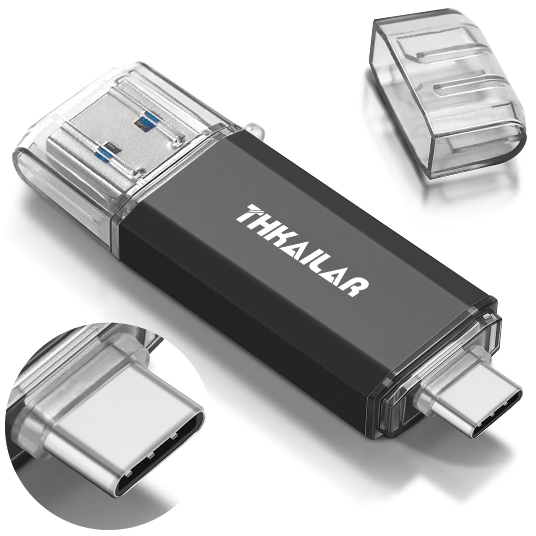THKAILAR Thkailar 32GB USB C Flash Drive High Speed OTG Compatible with Samsung Mac Pro Laptops Tablets PC Red - View 8 of 9