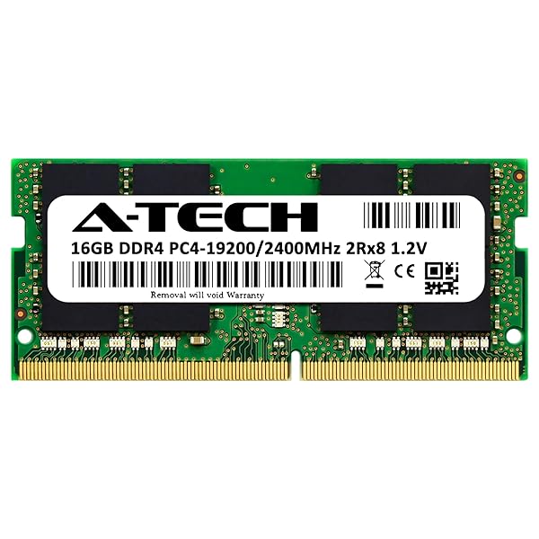A-Tech ATech 16GB DDR4 RAM Replacement for Crucial CT16G4SFD824A 2400MHz SODIMM 260-Pin Memory Module - View 3 of 7