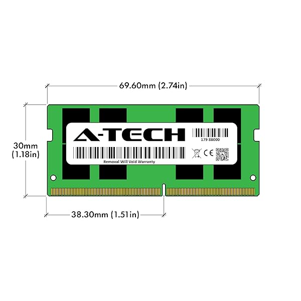A-Tech ATech 16GB DDR4 RAM Replacement for Crucial CT16G4SFD824A 2400MHz SODIMM 260-Pin Memory Module - View 7 of 7