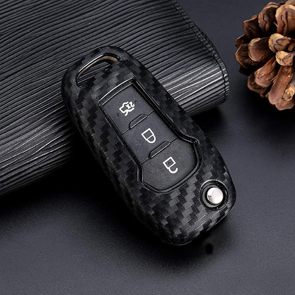 ROYALFOX Royalfox 2/3 Buttons Flip Remote Key Fob Case Cover for 2015-2019 Ford F150 F250 Focus Escort Kuga Everest Fiesta Mustang Edge Ranger - View 6 of 8