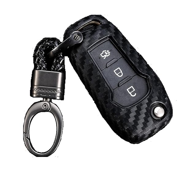 ROYALFOX Royalfox 2/3 Buttons Flip Remote Key Fob Case Cover for 2015-2019 Ford F150 F250 Focus Escort Kuga Everest Fiesta Mustang Edge Ranger - View 3 of 8