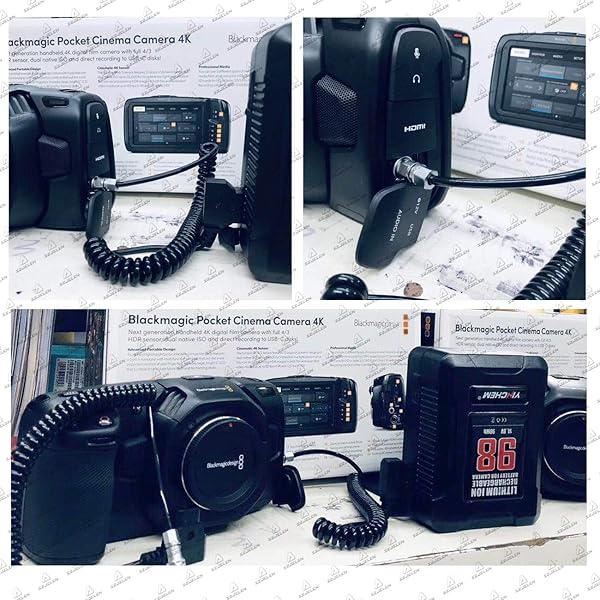 SZJELEN SZJELEN D-tap to BMPCC 4K 6K Power Cable for Blackmagic Pocket Cinema Camera Gold Mount V Mount Battery Weipu 2pin to P Tap - View 3 of 5