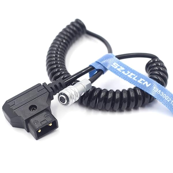 SZJELEN D-tap to BMPCC 4K 6K Power Cable for Blackmagic Pocket Cinema Camera Gold Mount V Mount Battery Weipu 2pin to P Tap