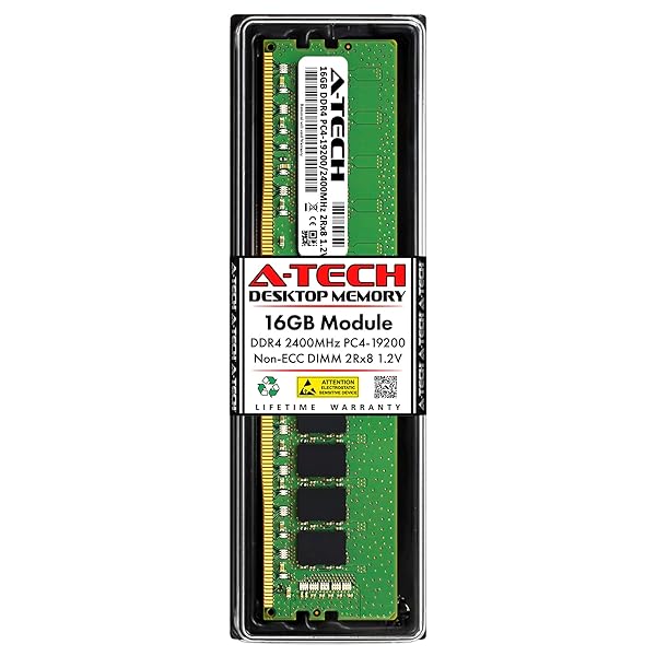A-Tech A-Tech 16GB DDR4 2400MHz RAM Replacement for Crucial CT16G4DFD824A Non-ECC 288-Pin Memory Module