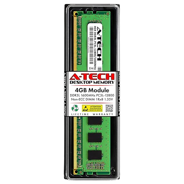 A-Tech A-Tech 4GB DDR3 RAM Replacement for Samsung M378B5173QH0-YK0 1600MHz PC3L-12800 1.35V UDIMM Non-ECC Memory Module