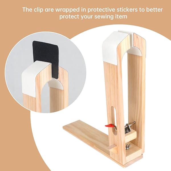 FASTTOBUY FASTTOBUY Leather Stitching Pony: DIY Table Clamp for Hand Stitching with Sand Strips & Papers - View 3 of 8