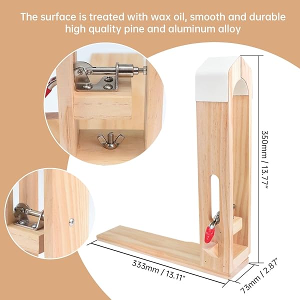 FASTTOBUY FASTTOBUY Leather Stitching Pony: DIY Table Clamp for Hand Stitching with Sand Strips & Papers - View 6 of 8