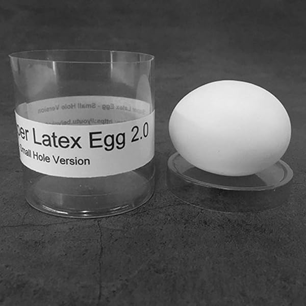 blue-ther Blue-Ther Super Latex Egg 2.0 Small Hole Stage Magic Trick Realistic Gimmick for Close Up Illusions and Funny Performances