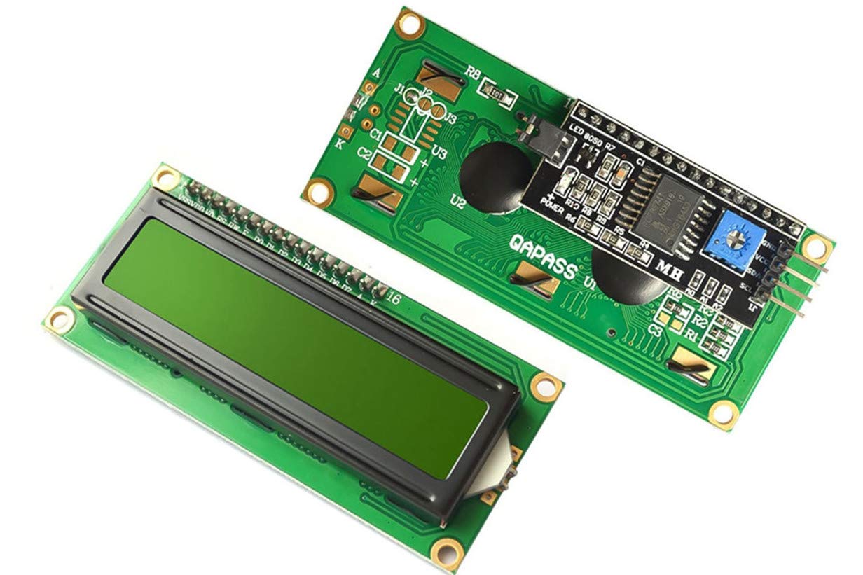 NOYITO NOYITO 1602 16x2 LCD Module with Yellow-Green Backlight & IIC Driver - Compatible with UNO R3 & MEGA2560 (Pack of 2) - View 5 of 9