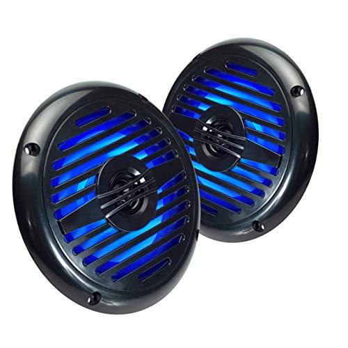 Magnadyne " Magnadyne WR5B-LED 5.25" Water-Resistant 2-Way Speakers with Blue LED - Sold as a Pair" - View 2 of 6