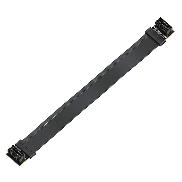 LINKUP LINKUP 20cm Flexible SLI Bridge Cable for NVIDIA GPUs - High-Speed, Premium Shielding, 85 Ohm Design