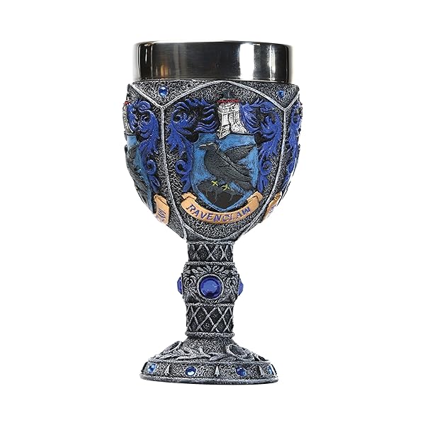Enesco Ravenclaw Goblet Figurine - 7.09 Inch Harry Potter Collectible | Multicolor Decor