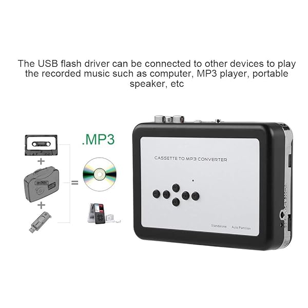 Wendry Portable Wendry Cassette to MP3 Converter - Capture Audio to USB for Windows XP/Vista/7/8 - View 5 of 10