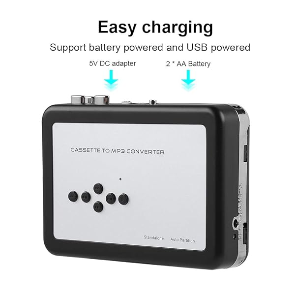 Wendry Portable Wendry Cassette to MP3 Converter - Capture Audio to USB for Windows XP/Vista/7/8 - View 7 of 10
