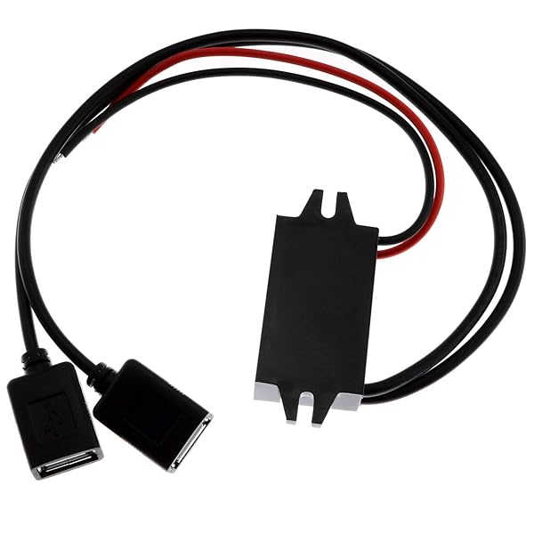 E-outstanding E-Outstanding DC Converter Module 12V to 5V 3A 15W Regulator Step Down Car Power Converter with Double USB Cable - View 5 of 5