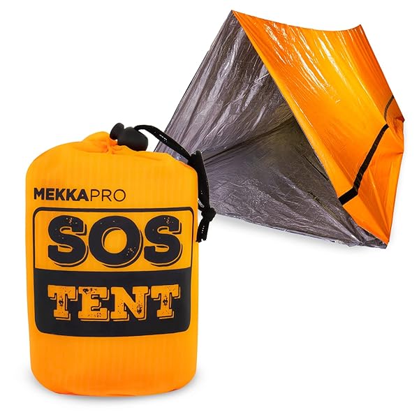 MEKKAPRO MEKKAPRO Emergency Tent Shelter: Ultra Lightweight, Water & Windproof 2-Person Survival Tent for Camping & Outdoor Adventures