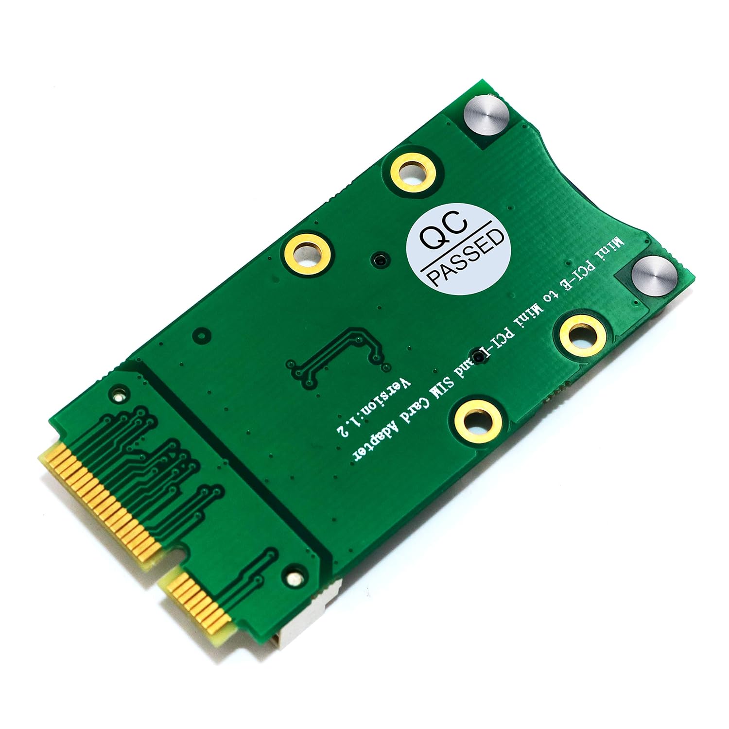 SUPERPLUS Mini PCI-E Adapter with SIM Card Slot for 3G 4G WWAN LTE GPS Card Self-Elastic SIM Card Holder - View 2 of 6