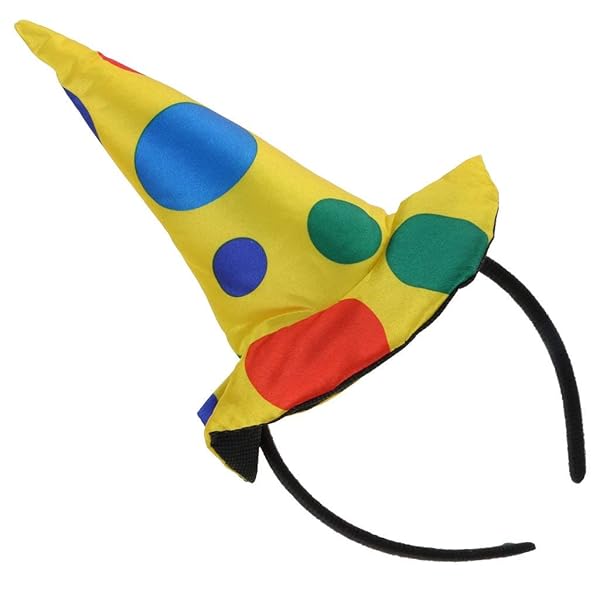 FRECI Jumbo Polka Dots Clown Hat Headband for Halloween Carnival Circus Costume Props - View 3 of 5