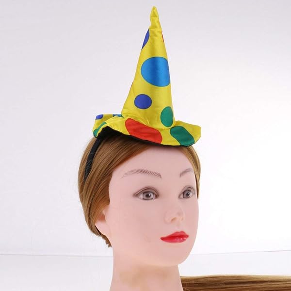 FRECI Jumbo Polka Dots Clown Hat Headband for Halloween Carnival Circus Costume Props - View 5 of 5