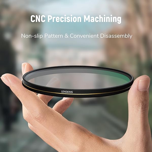 LENSKINS LENSKINS 72mm CPL Circular Polarizing Filter Ultra Slim Multi-Resistant Nano Coated German Optics Weather-Sealed with Lens Cloth - View 4 of 7