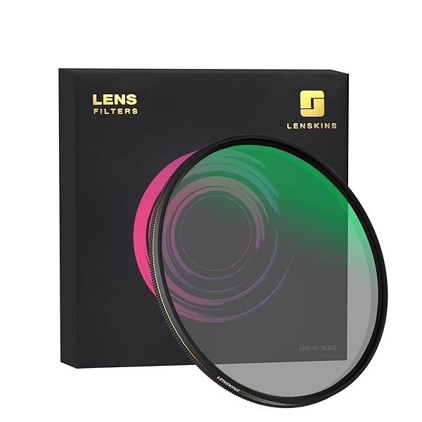 LENSKINS LENSKINS 72mm CPL Circular Polarizing Filter Ultra Slim Multi-Resistant Nano Coated German Optics Weather-Sealed with Lens Cloth