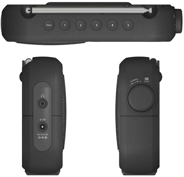 Sangean Buy Sangean PR-D12 Portable AM/FM NOAA Weather Alert Radio - Digital Tuning, Black - View 4 of 4