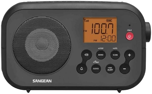 Sangean Buy Sangean PR-D12 Portable AM/FM NOAA Weather Alert Radio - Digital Tuning, Black - View 2 of 4