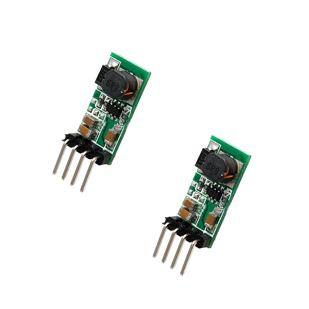 KOOBOOK Mini DC-DC Boost Power Supply Module 2Pcs 3.3V to 12V Voltage Regulator Converter