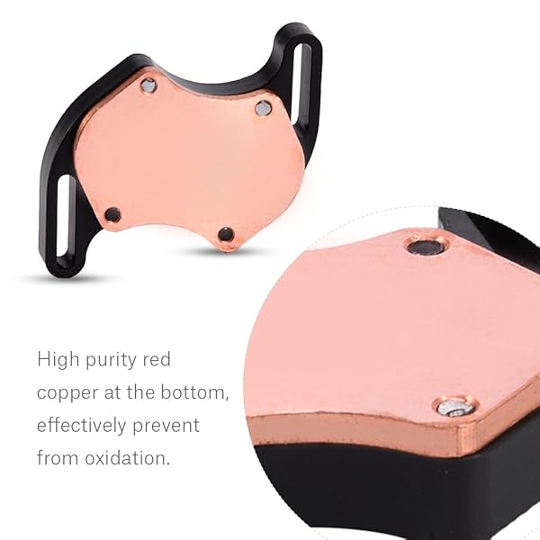 Fishlor Fishlor Mini South Bridge Water Cooling Block Kit - Red Copper Base for PC (4.4-5.8CM) - Efficient Cooling Solution - View 4 of 8