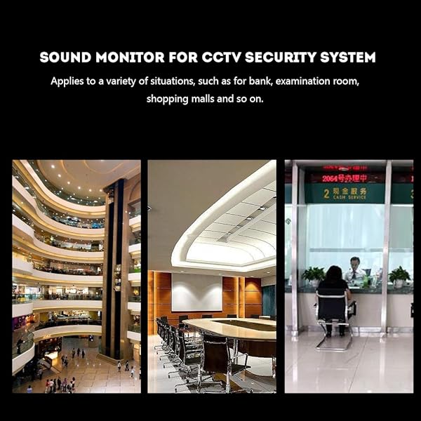 Tangxi PUSOKEI HiFi Audio Pickup Microphone,CCTV Surveillance Microphone 100mÂ² Wide Range,Sound Monitor Pickup for CCTV/IP Camera/DVR/NVR,White - View 3 of 10