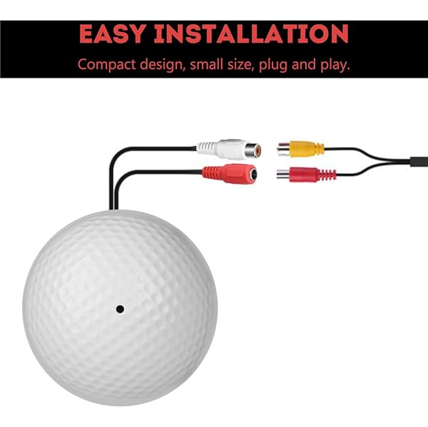 Tangxi PUSOKEI HiFi Audio Pickup Microphone,CCTV Surveillance Microphone 100mÂ² Wide Range,Sound Monitor Pickup for CCTV/IP Camera/DVR/NVR,White - View 6 of 10