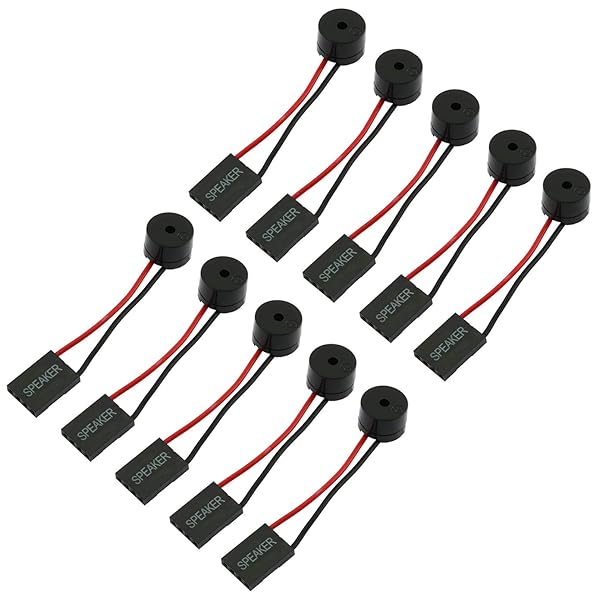 RuiLing RuiLing 10 Pack Mini Plug Speaker 4 Pin Desktop Computer Case PC Motherboard Internal Code Beep Alarm Buzzer