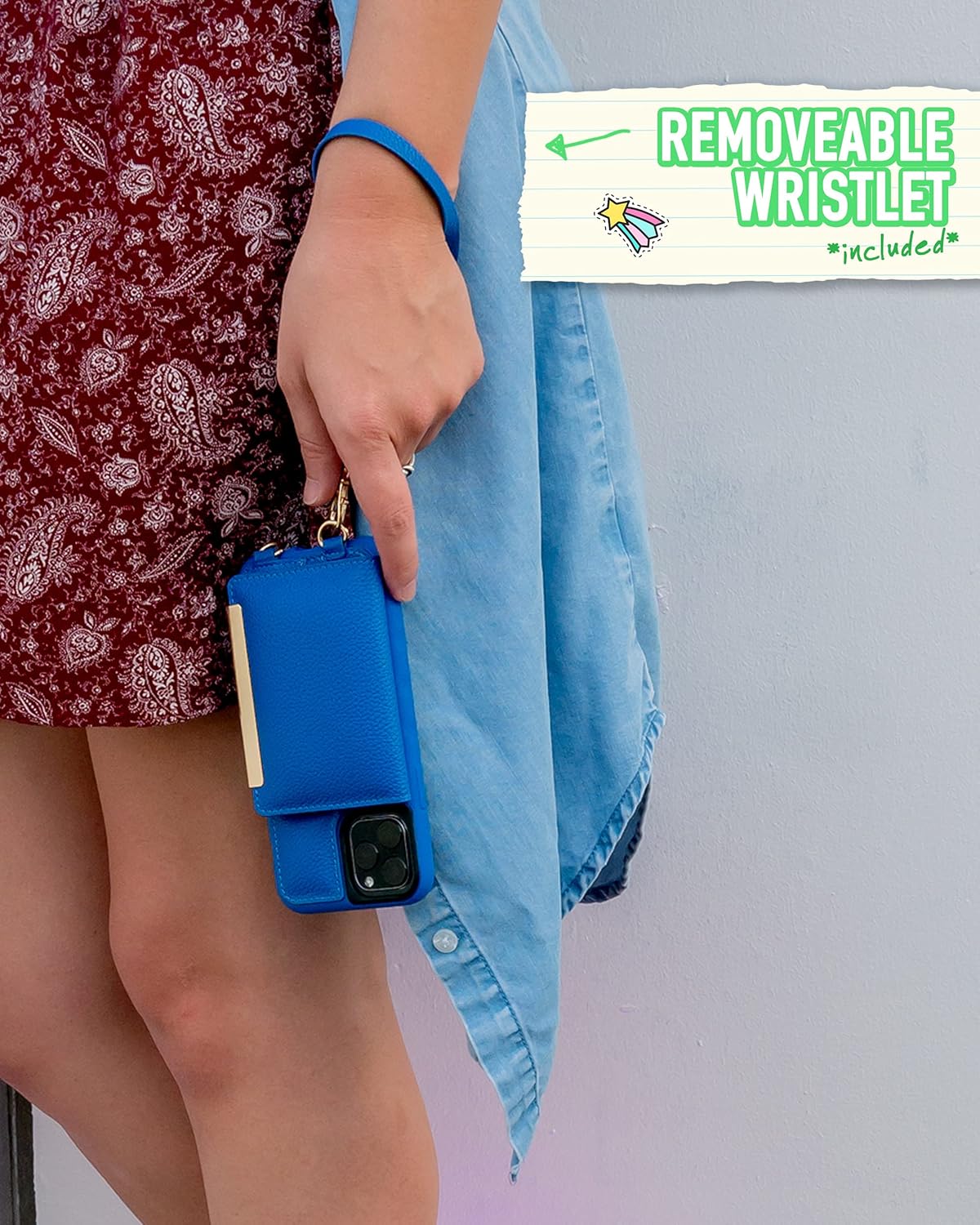 Smartish Smartish iPhone 11 Pro Max Crossbody Case for Women - Dancing Queen in Bath Bomb Blue | Purse, Clutch & Card Holder - View 4 of 9
