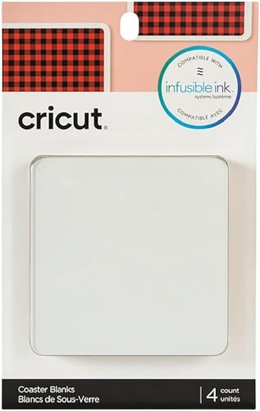 Buy Square Cricut Coaster Blanks with Cork Backing - Perfect for Infusible Ink Projects!