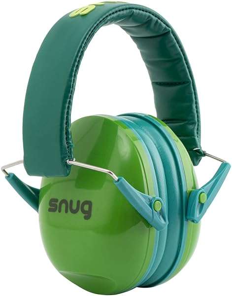 Snug Snug Kids Ear Protection: Noise Cancelling Earmuffs for Toddlers, Children & Adults - Green Soundproof Headphones