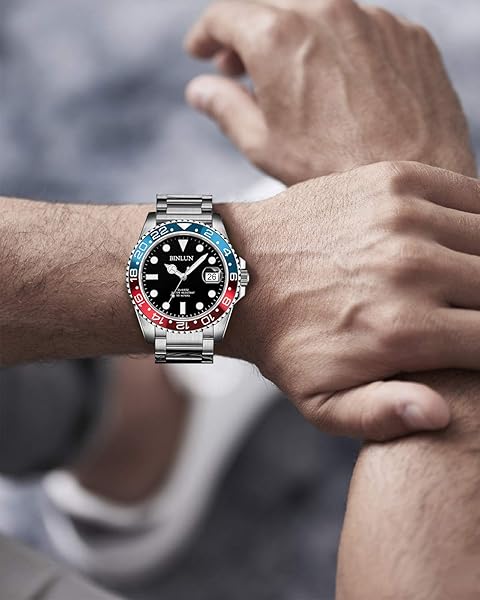 BINLUN BINLUN Thick Stainless Steel Watch Band Replacement for Men Women 18mm Brushed Finish Silver Durable Metal Strap - View 5 of 8