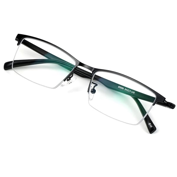 VisionGlobal VisionGlobal Blue Light Blocking Glasses for Men and Women Stylish Square Frame Anti Eyestrain Computer Reading TV Glasses Black 150 Magnification