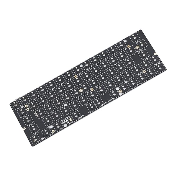 YMDK GK64X RGB Hot Swap PCB: Independent Driver Wired Type-C ANSI Keyboard