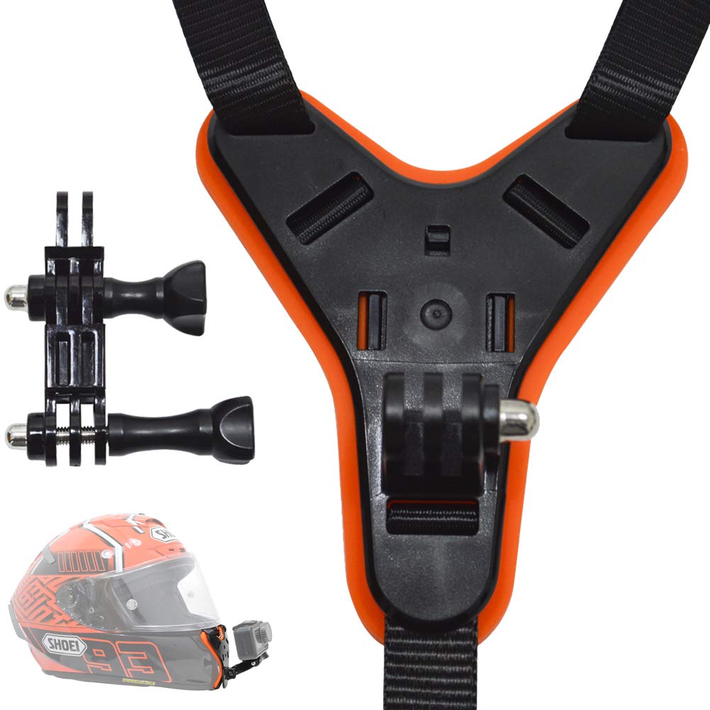 Fahliso Motorcycle Helmet Chin Mount for GoPro Hero Jaw Holder Strap with Extension Swivel Arm Compatible with All GoPro and DJI Cameras - View 5 of 7