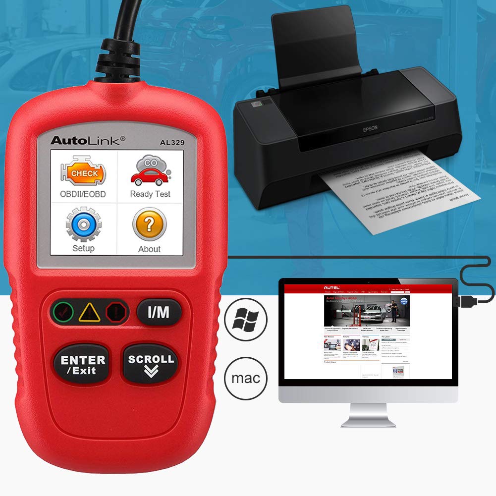 Autel Autel AutoLink AL329 OBD2 Code Reader: VIN Retrieval, I/M Readiness, Freeze Frame Data & MIL Reset - View 4 of 4