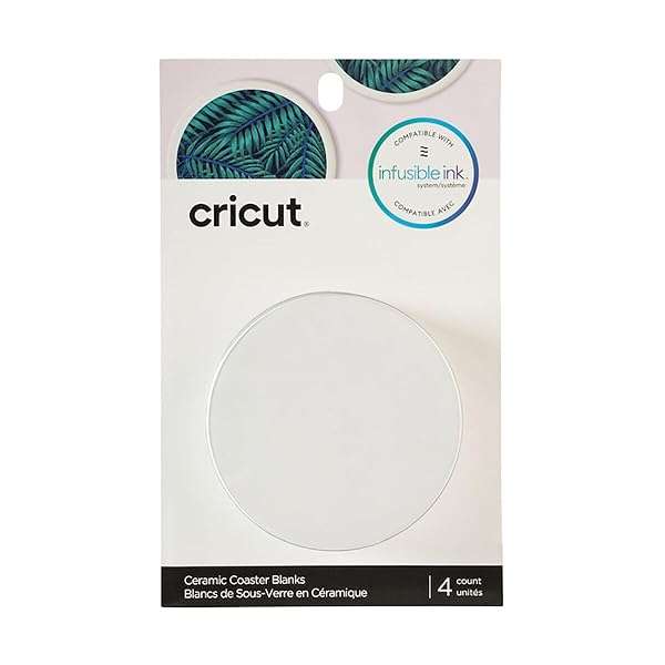 Cricut Buy White Ceramic Cricut Coaster Blanks for Infusible Ink - Perfect for Custom Designs!