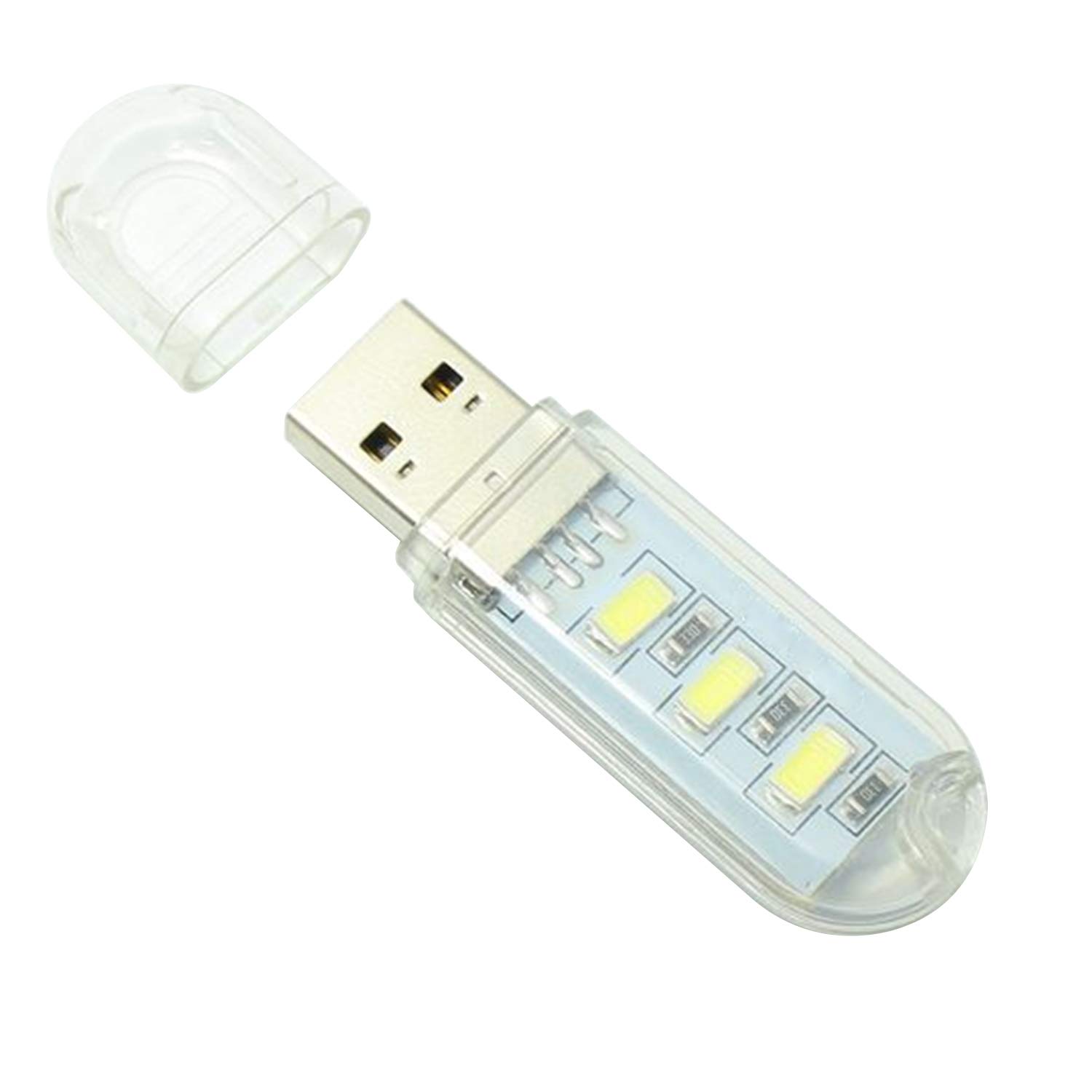 AYECEHI AYECEHI Mini Portable USB Reading Light Keychain Pack of 5 LED Night Lights for Outdoor Camping and Reading - View 3 of 5