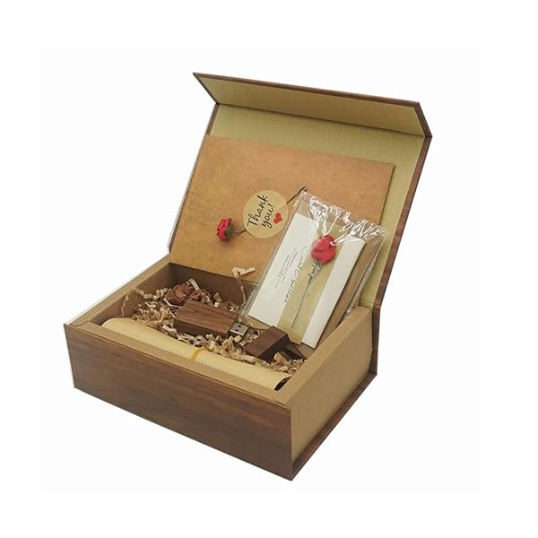 LONMAX LONMAX 16GB Wooden USB Flash Drive USB 2.0 Thumb Drive with Gift Box Ideal for Storage and Gifting