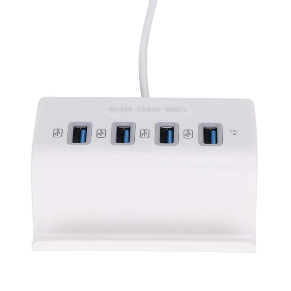 ASHATA ASHATA 4 Port USB Hub Adapter for Phone Tablet Desktop and BYEASY USB C to USB 2.0 Hub for MAC OS Windows Linux White - View 10 of 10