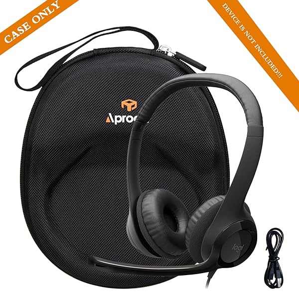 Aproca Aproca Portable Hard Storage Case for Logitech H390 and Zone 301 Wired Headset Durable Protection and Easy Transport - View 5 of 9